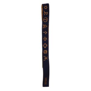 Pulsera Tela - Azul Dorado